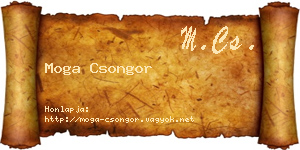 Moga Csongor névjegykártya